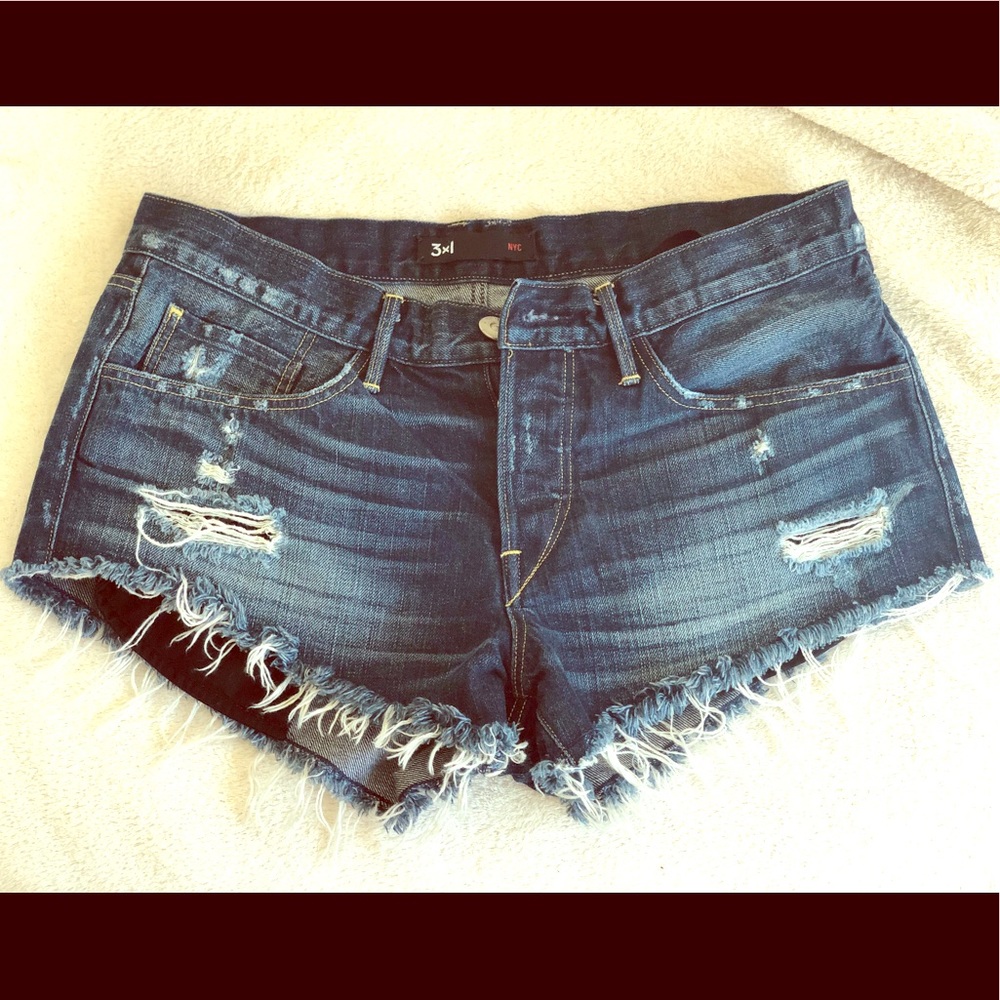 3x1 Jean shorts size 26. Like new